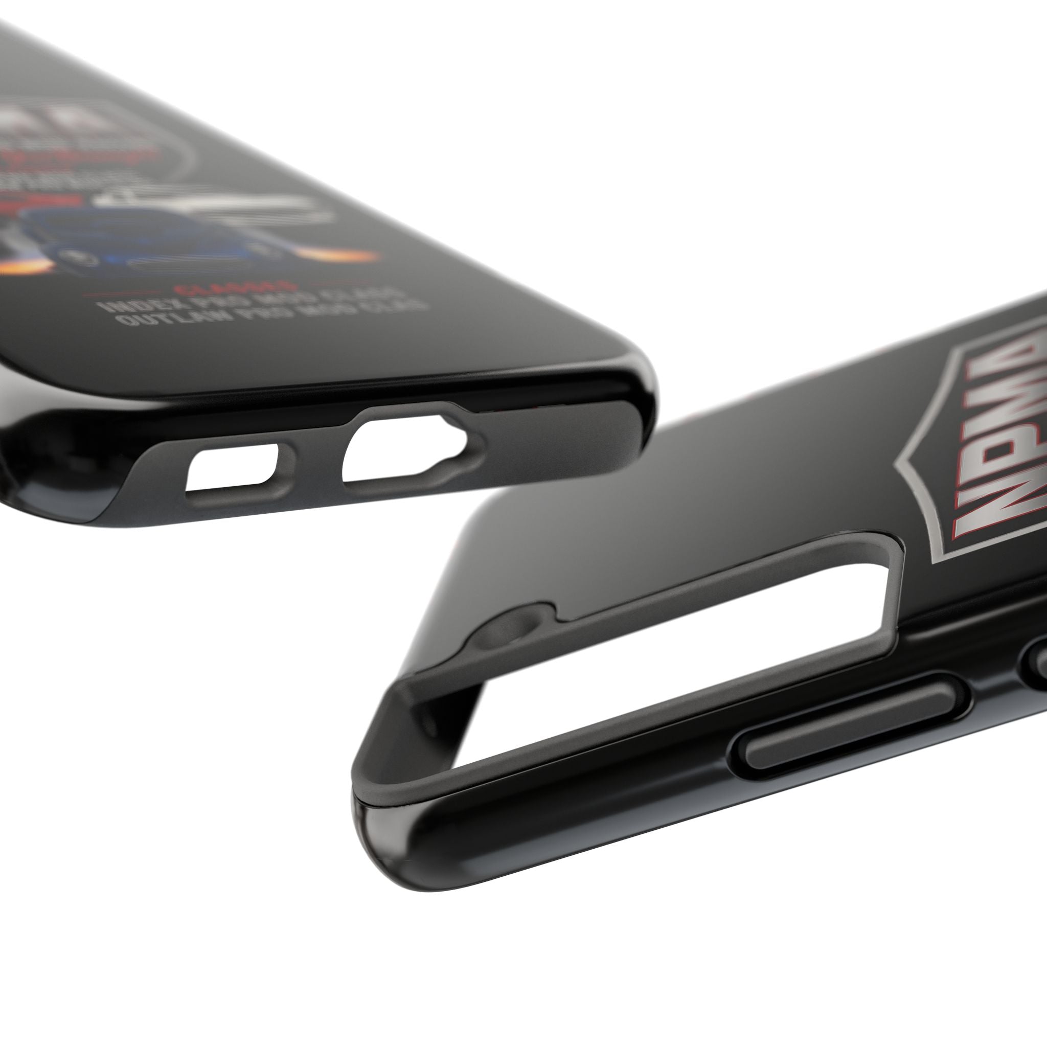 Racing-Themed Tough Phone Cases, Durable Phone Cover, Car Enthusiast Gift, Customizable Tech Accessories, NPMA Racing Merchandise