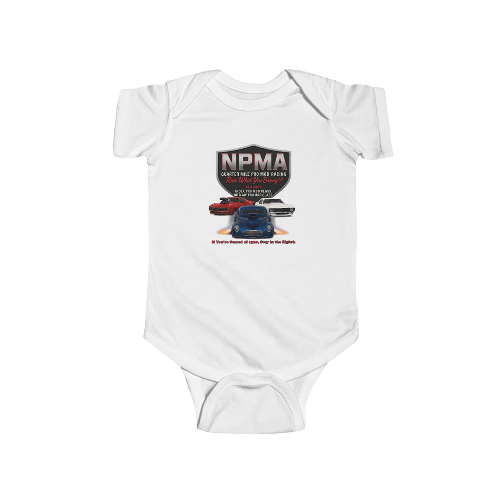 NPMA Infant Bodysuit - Cute Baby Outfit, Baby Shower Gift, Newborn Clothing, Infant Fashion, Car Lovers Gift