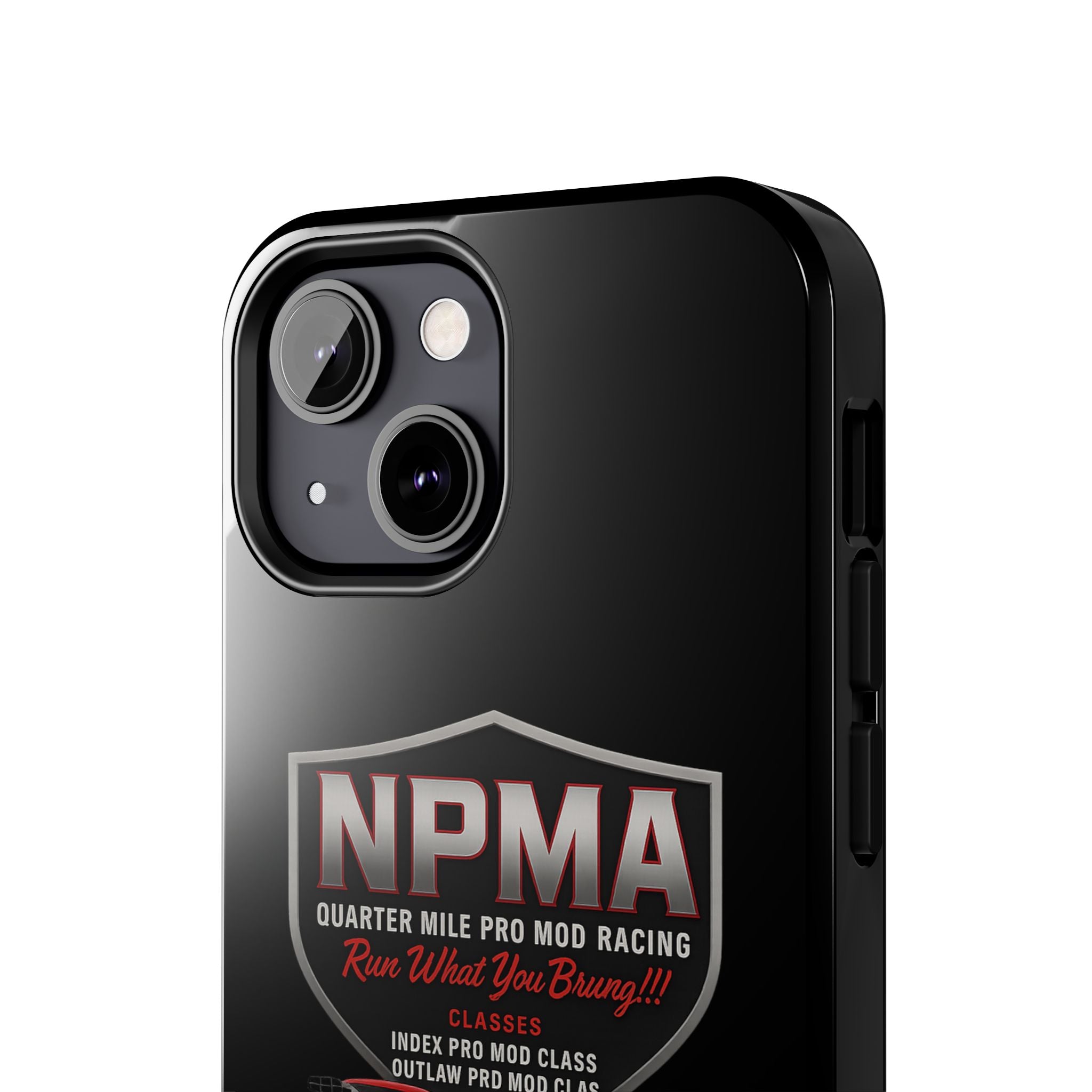 Racing-Themed Tough Phone Cases, Durable Phone Cover, Car Enthusiast Gift, Customizable Tech Accessories, NPMA Racing Merchandise
