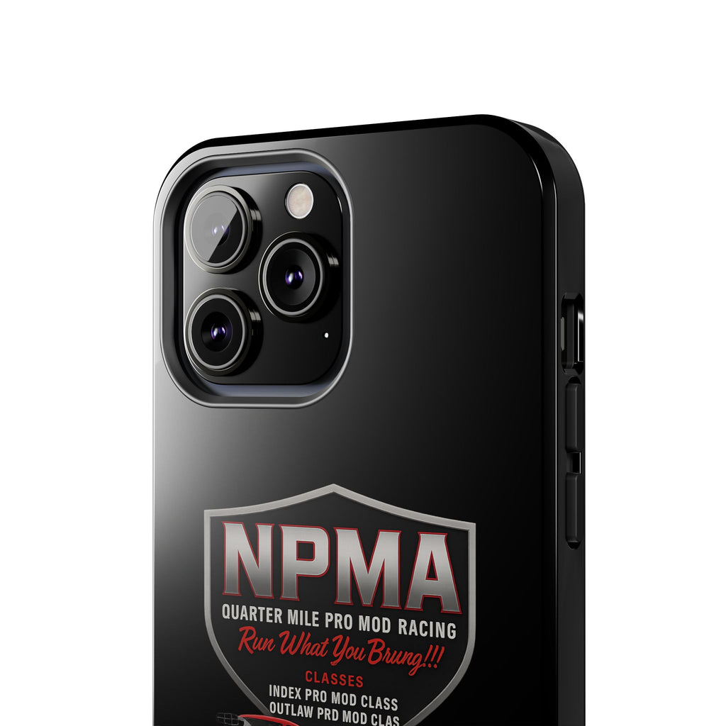 Racing-Themed Tough Phone Cases, Durable Phone Cover, Car Enthusiast Gift, Customizable Tech Accessories, NPMA Racing Merchandise