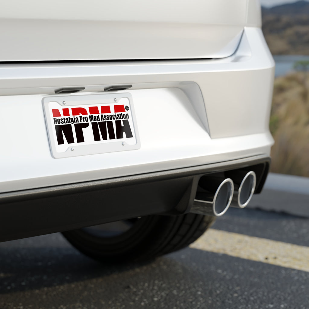 Customizable License Plate for Nostalgia Pro Mod Association Fans