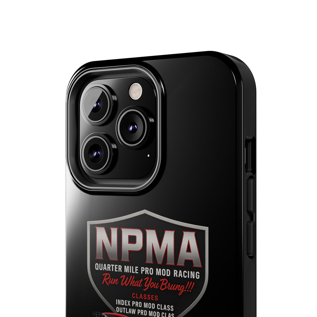 Racing-Themed Tough Phone Cases, Durable Phone Cover, Car Enthusiast Gift, Customizable Tech Accessories, NPMA Racing Merchandise