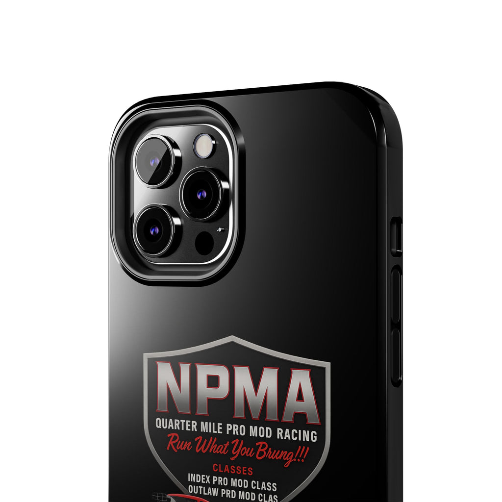 Racing-Themed Tough Phone Cases, Durable Phone Cover, Car Enthusiast Gift, Customizable Tech Accessories, NPMA Racing Merchandise