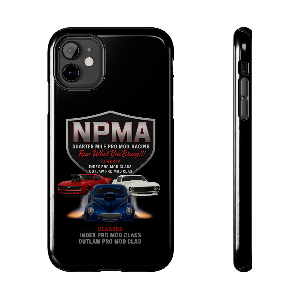 Racing-Themed Tough Phone Cases, Durable Phone Cover, Car Enthusiast Gift, Customizable Tech Accessories, NPMA Racing Merchandise