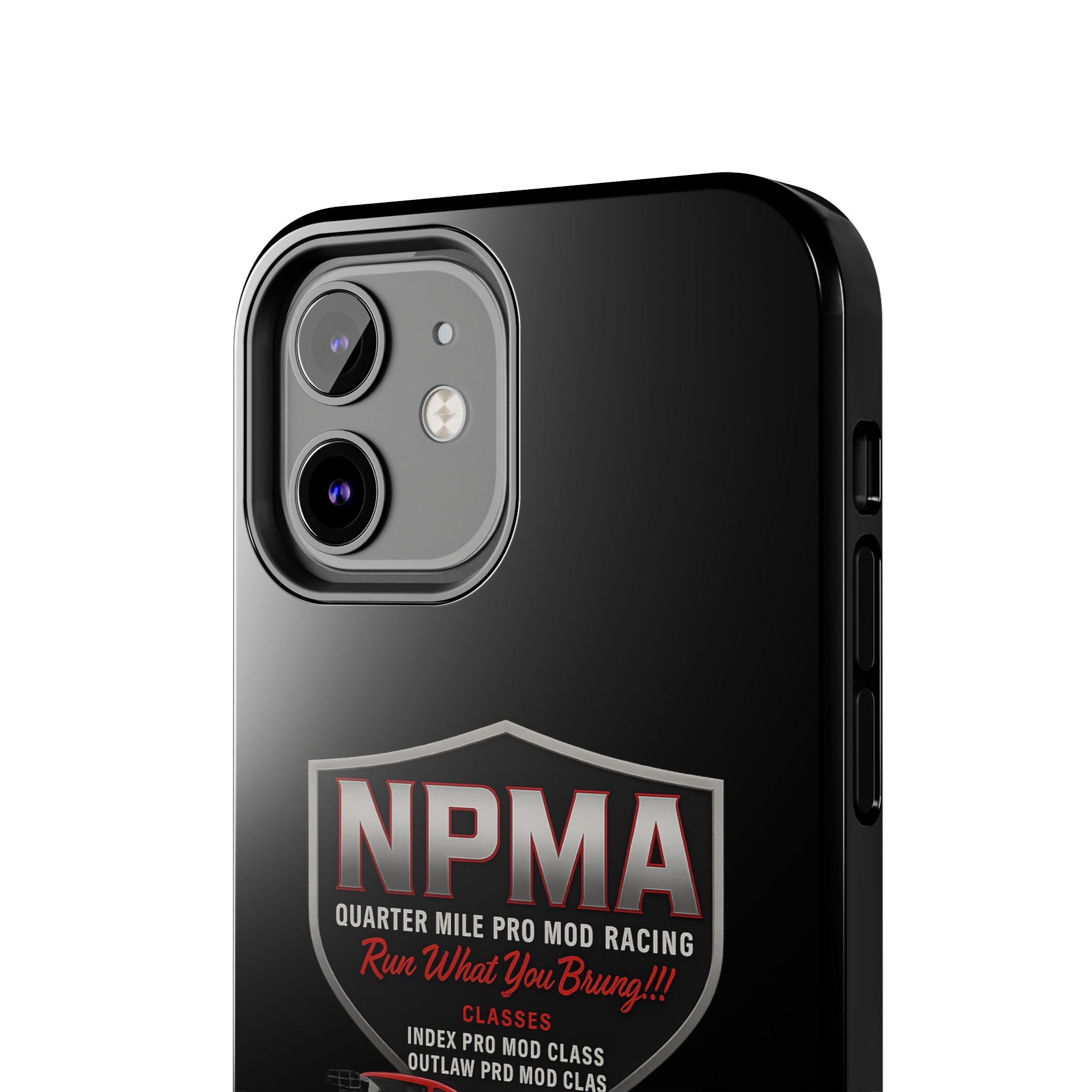 Racing-Themed Tough Phone Cases, Durable Phone Cover, Car Enthusiast Gift, Customizable Tech Accessories, NPMA Racing Merchandise