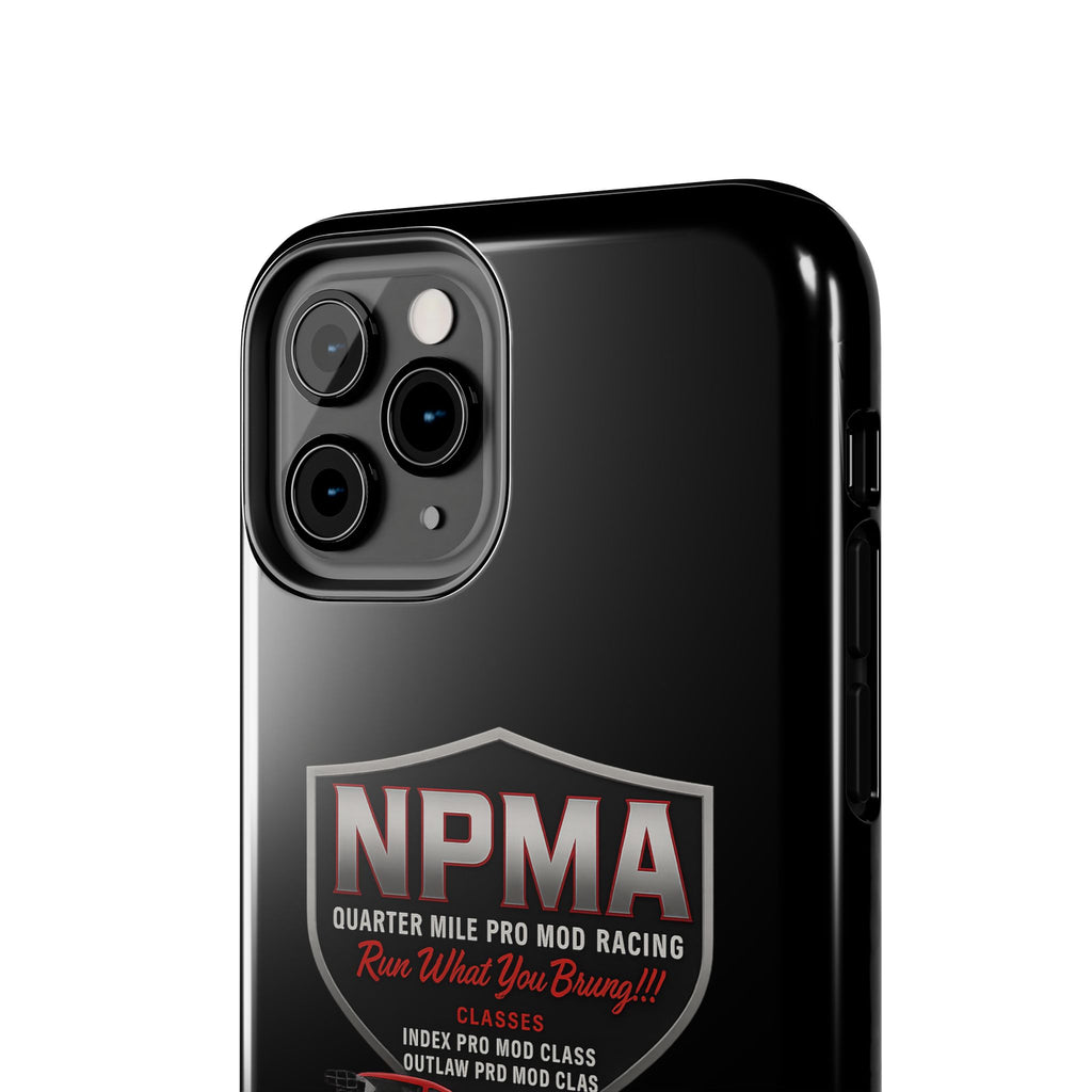 Racing-Themed Tough Phone Cases, Durable Phone Cover, Car Enthusiast Gift, Customizable Tech Accessories, NPMA Racing Merchandise
