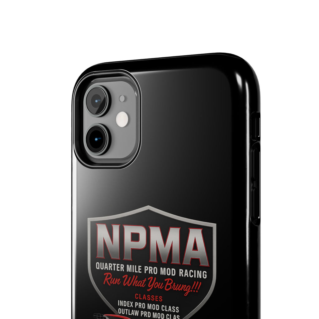 Racing-Themed Tough Phone Cases, Durable Phone Cover, Car Enthusiast Gift, Customizable Tech Accessories, NPMA Racing Merchandise
