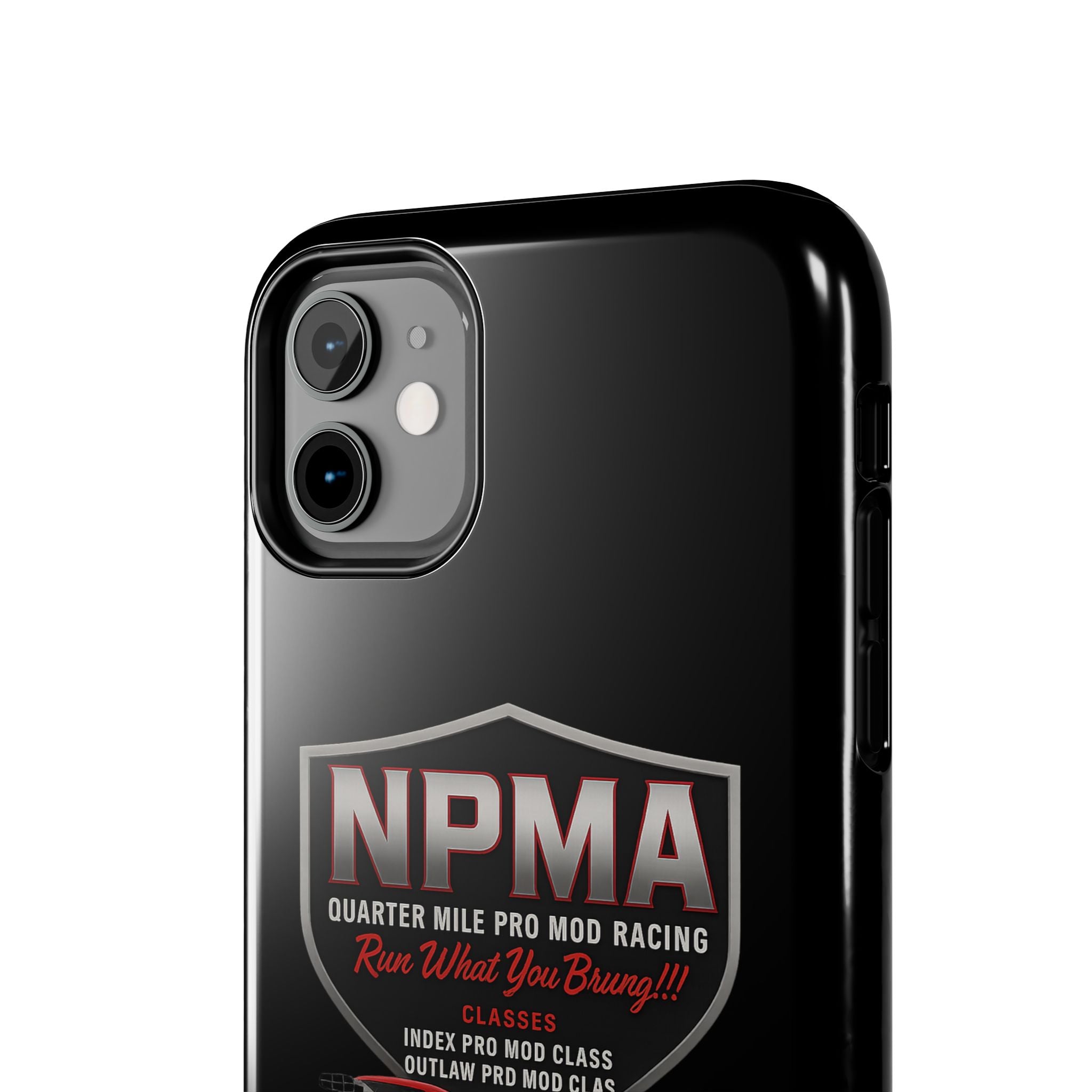 Racing-Themed Tough Phone Cases, Durable Phone Cover, Car Enthusiast Gift, Customizable Tech Accessories, NPMA Racing Merchandise