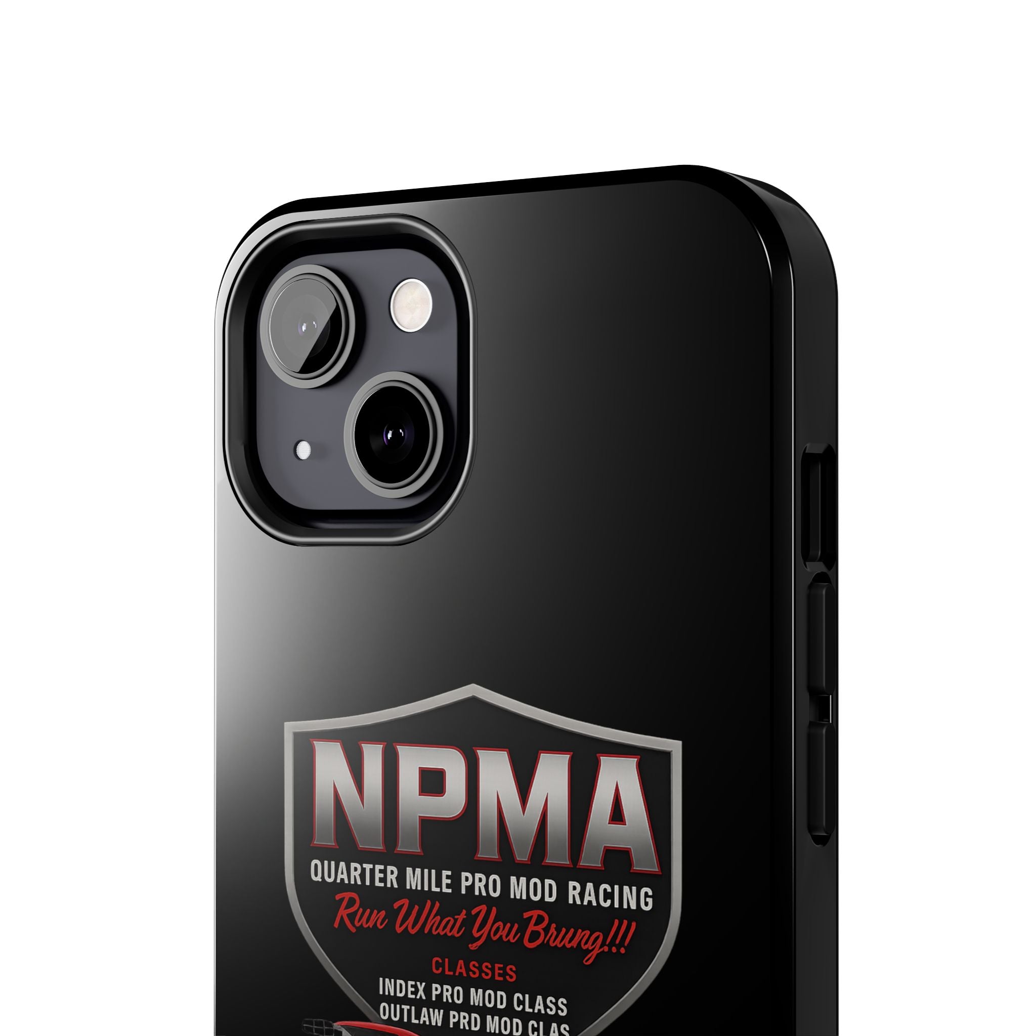 Racing-Themed Tough Phone Cases, Durable Phone Cover, Car Enthusiast Gift, Customizable Tech Accessories, NPMA Racing Merchandise