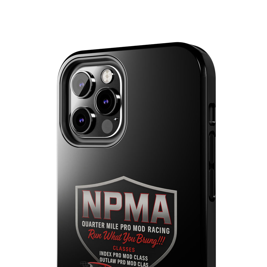 Racing-Themed Tough Phone Cases, Durable Phone Cover, Car Enthusiast Gift, Customizable Tech Accessories, NPMA Racing Merchandise